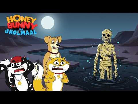 Honey Bunny देखा ब्लैक रिवर से बाहर आती हुई खौफनाक ममी | New Gags In Hindi | Kids Show thumbnail