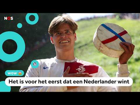 Nederlander wint beroemde kaasrolwedstrijd: 'Iedereen wil op de foto' thumbnail