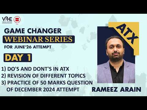 ACCA ATX Urdu Day 1 Game Changer Webinar Series June'26 | Pass ATX First Attempt | Success Strategy thumbnail