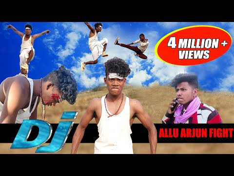Dj action spoof allu Arjun fight || the comedy kingdom. thumbnail
