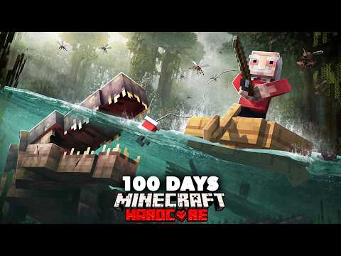 I Spent 100 Days in the Amazon Rainforest in REALISTIC Minecraft thumbnail