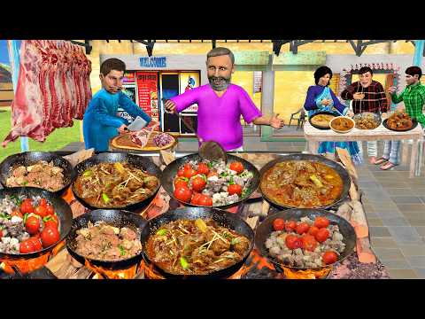 Mutton Karahi Famous Street Food Shinwari Mutton Karahi Hindi Kahani Moral Stories New Comedy Video thumbnail