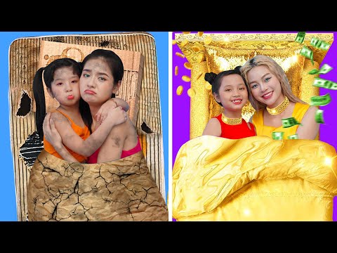 Rich vs Poor Camping Life Hacks for Smart Parents | Easy and Funny Tricks in Camping By T-FUN thumbnail