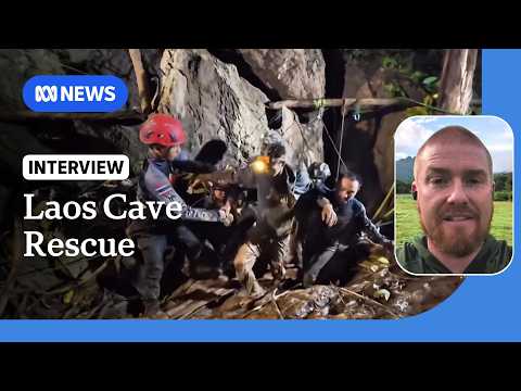 Australian diver discusses mission to rescue five men trapped from flooded Laos cave | ABC NEWS thumbnail