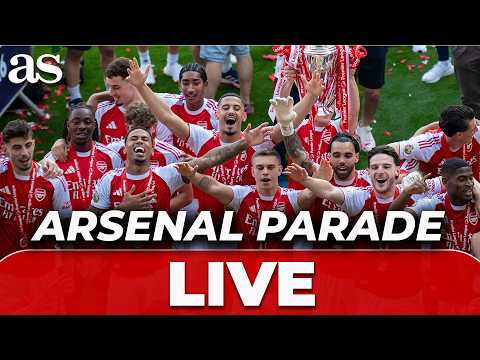 LIVE: Arsenal celebrate PREMIER LEAGUE parade after CHAMPIONS LEAGUE FINAL defeat thumbnail