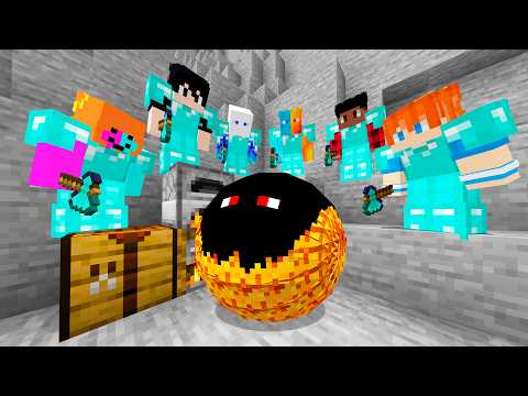 CAÇADORES PRO vs SPEEDRUNNER BOLA no Minecraft thumbnail
