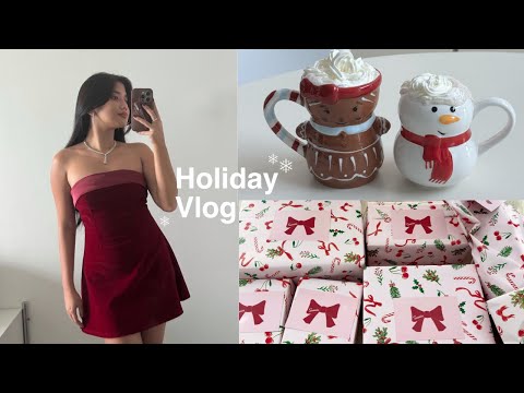 Holiday vlog • decorating my apartment, shopping, & hosting christmas dinner thumbnail
