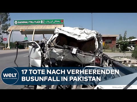 PAKISTAN: Schwerer Busunfall nahe Peshawar fordert 17 Todesopfer nach Kollision an Mautstation thumbnail