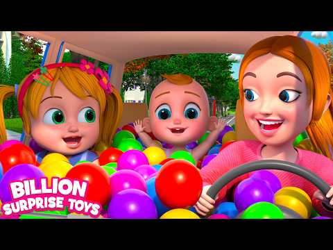 Too Much Balls in The Car Kids Playground | Best Car and Truck Videos for Kids thumbnail
