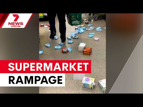 Teen girls charged after Woolworths rampage | 7NEWS thumbnail