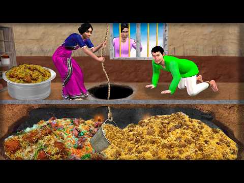 Garib Ghar Ke Niche Underground Chicken Biryani Ka Kuan Street Food Hindi Kahaniya Moral Stories thumbnail