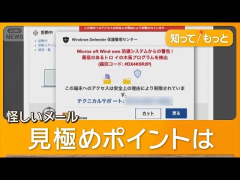 納税通知書が届く時期を狙う　巧妙化する詐欺メール　通勤費の申請を促す手口も【知ってもっと】【グッド！モーニング】(2026年6月5日) thumbnail