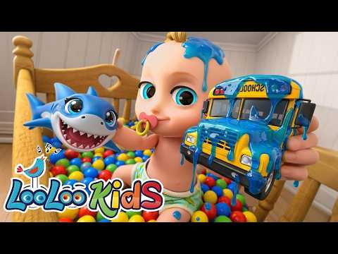 Johny Johny Yes Papa + Wheels On The Bus + Baby Shark | Learn Colors with Balls - Kids Songs thumbnail
