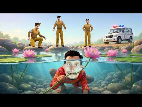 Train Chor Hiding in Pond Goan Ka Police aur Chor Hindi Kahaniya Moral Stories thumbnail