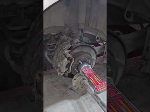 Toyota camry rear wheel hub bearing jammed removal trick #automotive thumbnail