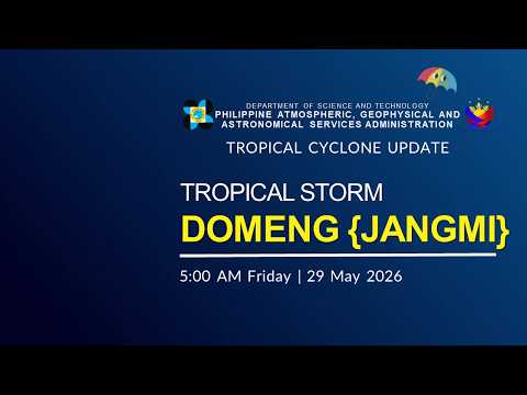 Tropical Cyclone Update: Tropical Storm Domeng  (Jangmi )issued at 5:00 AM | May 29, 2026 - Friday thumbnail