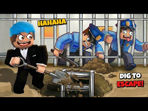 NAG HUKAY AKO HABANG TULOG ANG GUARD | Roblox | Dig to Escape Prison thumbnail