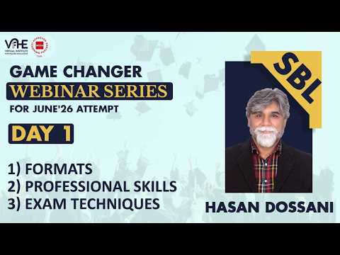 ACCA SBL Day 1 Game Changer Webinar Series June'26 | Pass SBL First Attempt | Success Strategy thumbnail
