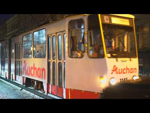 Ukraine, Lviv, tram 4 ride from Стрийський ринок to Площа Кропивницького (47) thumbnail