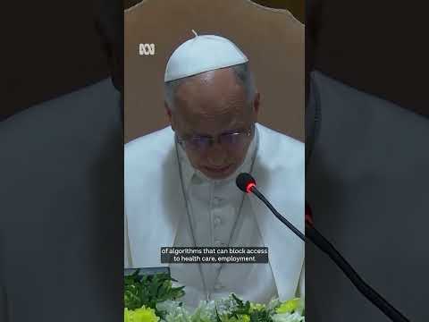 Pope says AI needs to be 'disarmed' | ABC NEWS thumbnail