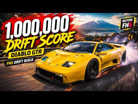 1,000,000 Drift Score in a Lamborghini Diablo GTR! FH5 Drift Build Before Forza Horizon 6 thumbnail