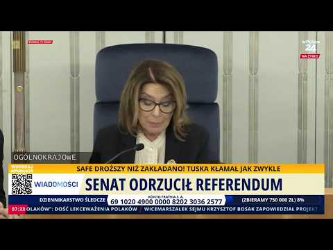 Senat odrzucił referendum! Budzimy się wPolsce24 thumbnail