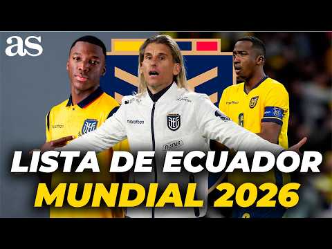 OFICIAL: ESTA es la LISTA de ECUADOR para jugar el MUNDIAL 2026: CAICEDO, PACHO, VALENCIA... thumbnail