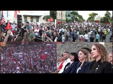 Thirrje të forta në protestë / Tensione në protestë, partitë politike hidhen në shesh? thumbnail