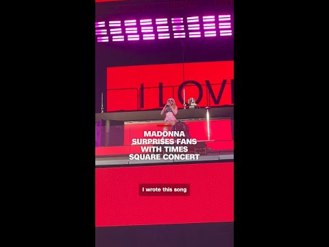 Madonna surprises fans with Times Square concert thumbnail