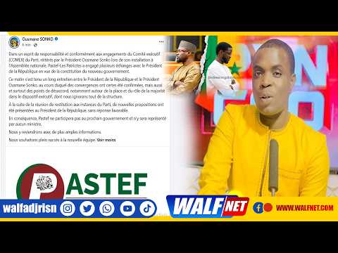 1ére réaction de Moustapha Diop apŕes le tweet de Sonko " Pastef ne siégera pas" thumbnail
