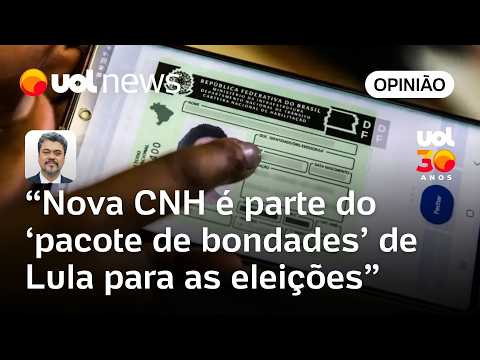 Lula sanciona lei da nova CNH com renovação automática; 'Pacote de bondades', avalia Sakmoto thumbnail