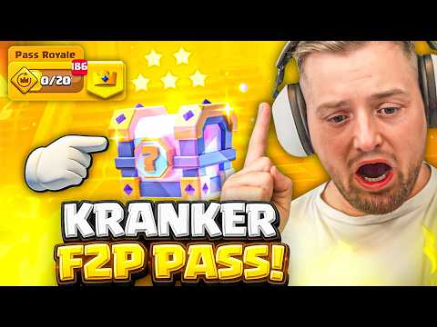 ⭐?BABA PASS Opening! - WOW wie LUCKY! 4 KARTEN GEMAXXED auf F2Pass Account | Clash Royale thumbnail