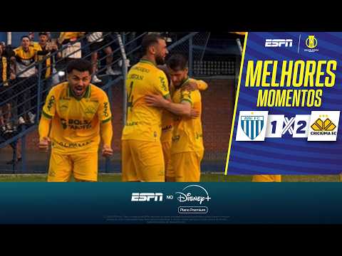 COM GOLAÇO DE OTERO, CRICIÚMA BATE O AVAÍ E SE APROXIMA DO G-6 DA SÉRIE B | MELHORES MOMENTOS thumbnail