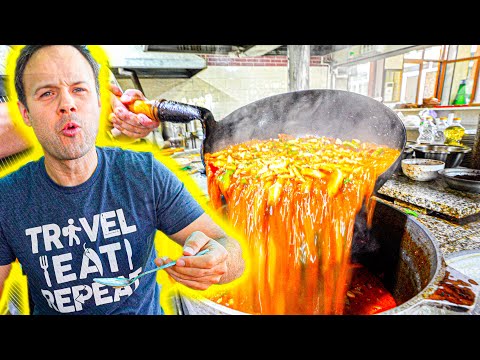 Most EXTREME Street Food in Asia - BIGGEST Horse Noodle EVER Made + INSANE 18 Hour UZBEK Food Tour!! thumbnail