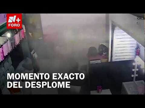 Así fue el momento exacto del desplome de una Barda en el Centro Histórico CDMX thumbnail