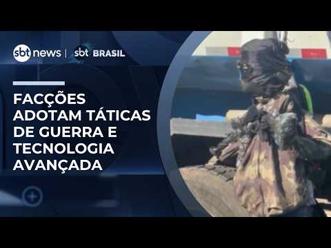 Tráfico usa espantalhos e tecnologia para enfrentar a polícia no Rio | #SBTBrasil thumbnail