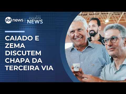 Caiado e Zema discutem chapa única da terceira via | #EsquentaNews thumbnail