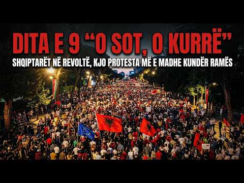 🔴DITA E 9 “O sot, o kurrë”, shqiptarët në revoltë, kjo protesta më e madhe kundër Ramës thumbnail