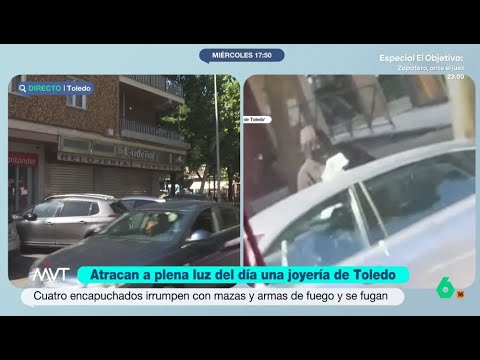 Persecución en Toledo: cuatro encapuchados logran huir tras robar una joyería - Más Vale Tarde thumbnail