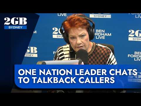‘Pauline Hanson unplugged’ | One Nation leader chats to talkback callers thumbnail