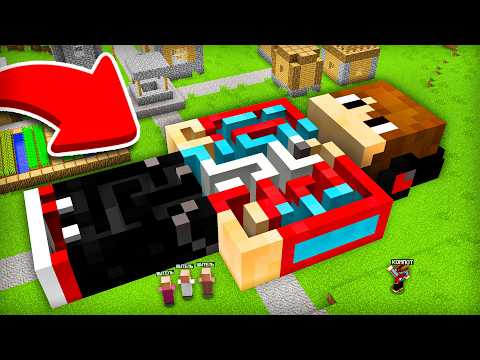 СМОГУТ ЛИ ЖИТЕЛИ ПРОЙТИ ЛАБИРИНТ ВНУТРИ КОМПОТА В МАЙНКРАФТ | Компот Minecraft thumbnail