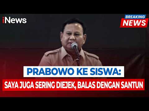 Prabowo Semangati Siswa Korban Bullying: Presiden Juga Sering Diejek, Balas dengan Santun thumbnail
