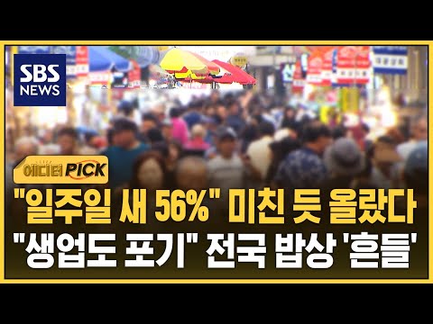 "일주일 새 56%" 미친 듯 상승..전국 밥상이 흔들린다 (에디터픽) / SBS thumbnail