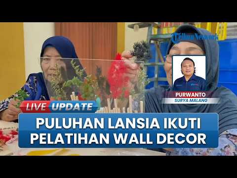 Produktif di Usia Senja, Puluhan Lansia Antusias Ikuti Pelatihan Membuat Wall Decor thumbnail