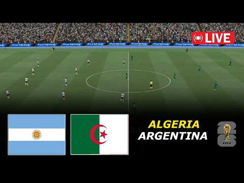 🔴Argentina vs Algeria Live | World Cup 2026 | eFootball PES21 Video game Simulation thumbnail