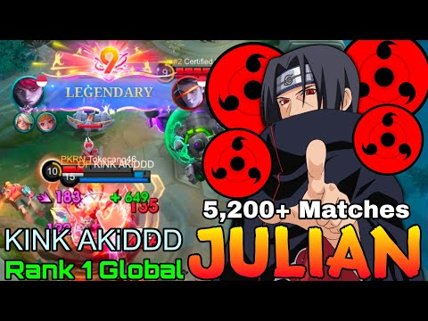 5,200+ Matches Julian Legendary Gameplay - Top 1 Global Julian by KINK AKiDDD - Mobile Legends  thumbnail