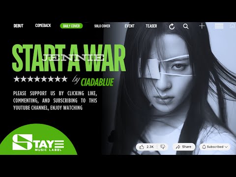 JENNIE (전쟁 시작) - "START A WAR" @jennierubyjane [DAILY COVER] By CIADABLUE (SOLO) . thumbnail