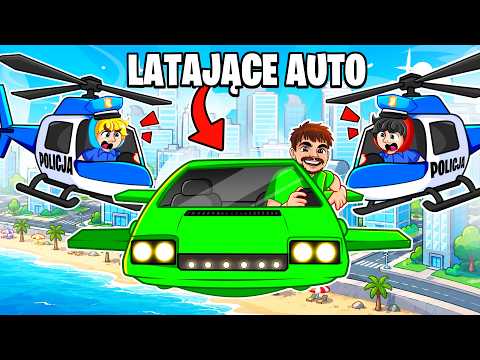 UCIEKAM LATAJĄCYM AUTEM przed POLICJĄ w GTA 5! thumbnail