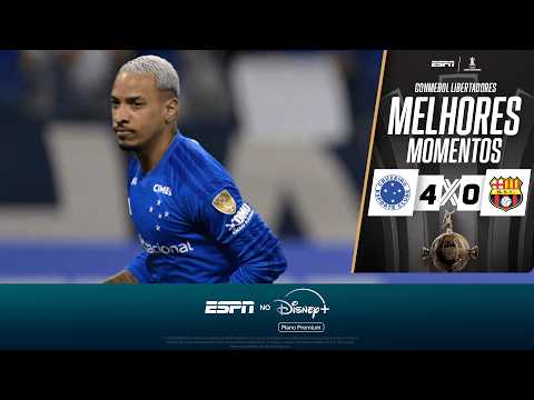 COM GOLAÇO DE PUSKÁS, CRUZEIRO GOLEIA O BARCELONA-EQU E AVANÇA NA LIBERTADORES | MELHORES MOMENTOS thumbnail