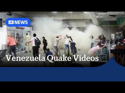 Verified video captures destructive twin earthquakes in Venezuela | ABC NEWS thumbnail